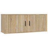 5 Piece TV Cabinet Set Sonoma Oak Engineered Wood - Top-Down View