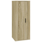 5 Piece TV Cabinet Set Sonoma Oak Engineered Wood - Rear View