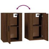 5 Piece TV Cabinet Set Brown Oak Engineered Wood - Low Angle