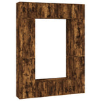 8 Piece TV Cabinet Set Smoked Oak Engineered Wood