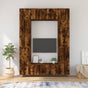 8 Piece TV Cabinet Set Smoked Oak Engineered Wood