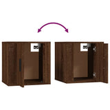 8 Piece TV Cabinet Set Brown Oak Engineered Wood