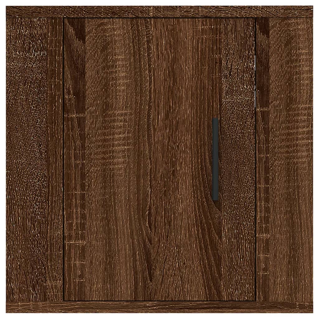 8 Piece TV Cabinet Set Brown Oak Engineered Wood