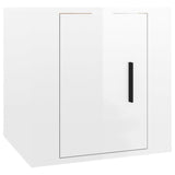 7 Piece TV Cabinet Set High Gloss White Engineered Wood