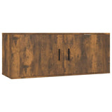 7 Piece TV Cabinet Set Smoked Oak Engineered Wood - Top-Down View
