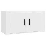 6 Piece TV Cabinet Set White Engineered Wood