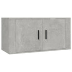 6 Piece TV Cabinet Set Concrete Grey Engineered Wood