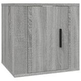 6 Piece TV Cabinet Set Grey Sonoma Engineered Wood - Rear View