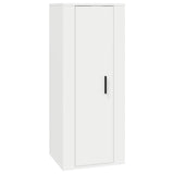 8 Piece TV Cabinet Set White Engineered Wood