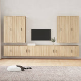 8 Piece TV Cabinet Set Sonoma Oak Engineered Wood