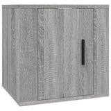8 Piece TV Cabinet Set Grey Sonoma Engineered Wood - Rear View