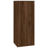 8 Piece TV Cabinet Set Brown Oak Engineered Wood