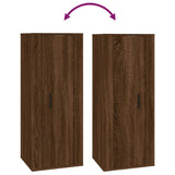 8 Piece TV Cabinet Set Brown Oak Engineered Wood