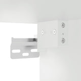 6 Piece TV Cabinet Set High Gloss White Engineered Wood - Close-Up Angle
