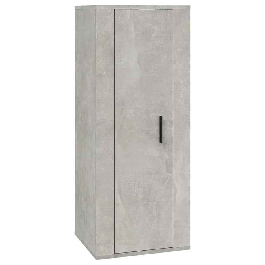 6 Piece TV Cabinet Set Concrete Grey Engineered Wood
