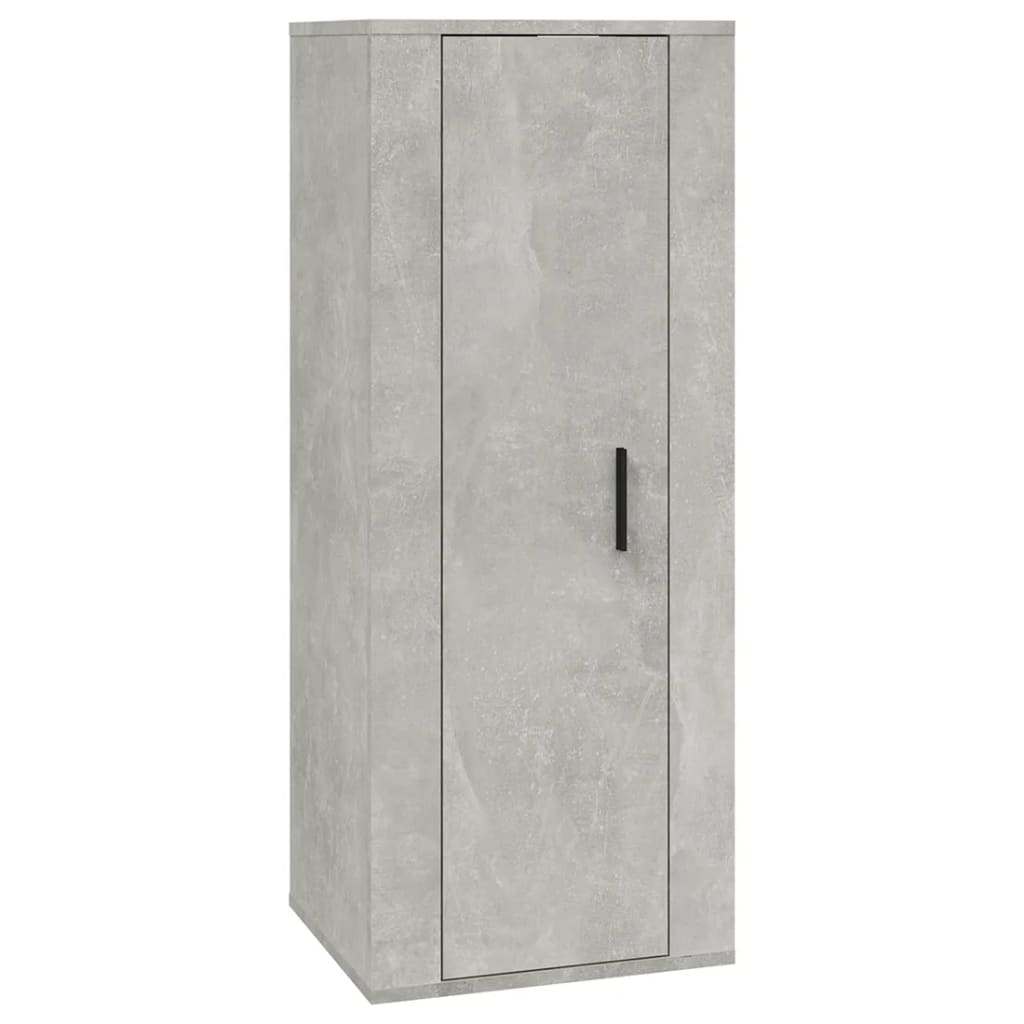 7 Piece TV Cabinet Set Concrete Grey Engineered Wood