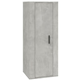 7 Piece TV Cabinet Set Concrete Grey Engineered Wood - 45-Degree Angle