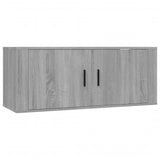 7 Piece TV Cabinet Set Grey Sonoma Engineered Wood - Top-Down View