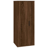 7 Piece TV Cabinet Set Brown Oak Engineered Wood