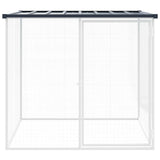 Chicken Cage with Roof Anthracite 103x98x90 cm Galvanised Steel