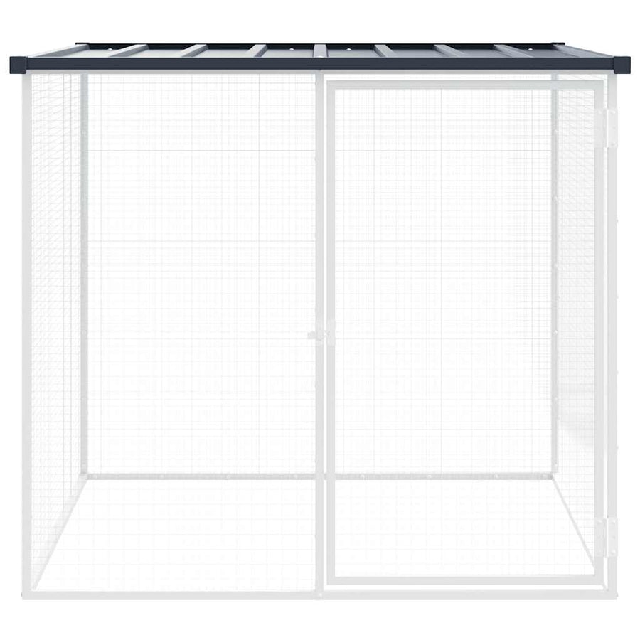 Chicken Cage with Roof Anthracite 103x98x90 cm Galvanised Steel