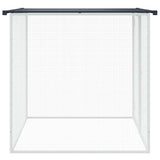 Chicken Cage with Roof Anthracite 103x98x90 cm Galvanised Steel