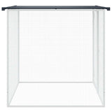 Chicken Cage with Roof Anthracite 103x98x90 cm Galvanised Steel - Top-Down View