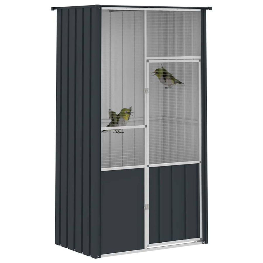 Bird Cage Anthracite 115x78x200 cm Galvanised Steel