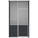 Bird Cage Anthracite 115x78x200 cm Galvanised Steel - Rear View