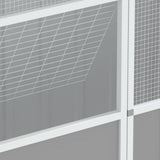 Bird Cage Grey 115x78x200 cm Galvanised Steel