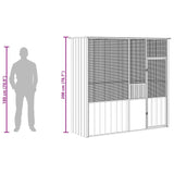 Bird Cage Anthracite 215x78x200 cm Galvanised Steel - Extra Image
