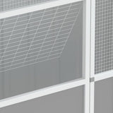 Bird Cage Grey 215x78x200 cm Galvanised Steel