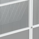 Bird Cage Grey 215x78x200 cm Galvanised Steel - Extra Image