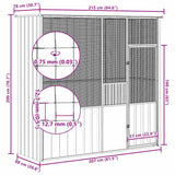 Bird Cage Grey 215x78x200 cm Galvanised Steel - Extra Image