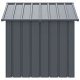 Dog House with Roof Black 117x103x102 cm Galvanised Steel