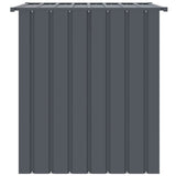 Dog House with Roof Black 110x103x109 cm Galvanised Steel