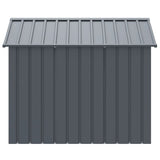 Dog House with Roof Anthracite 117x153x123 cm Galvanised Steel - Top-Down View