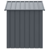 Dog House with Roof Anthracite 117x103x123 cm Galvanised Steel - Top-Down View