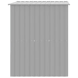 Dog House with Roof Light Grey 165x153x181 cm Galvanised Steel - Top-Down View