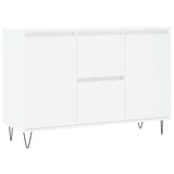Sideboard White 101.5x35x70 cm Engineered Wood - Front View