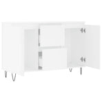 Sideboard White 101.5x35x70 cm Engineered Wood