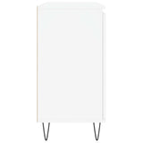 Sideboard White 101.5x35x70 cm Engineered Wood - Close-Up Angle