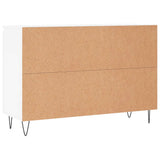 Sideboard White 101.5x35x70 cm Engineered Wood
