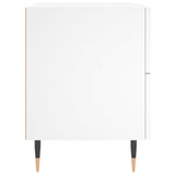 Bedside Cabinet White 40x35x47.5 cm Engineered Wood - Close-Up Angle