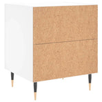 Bedside Cabinet White 40x35x47.5 cm Engineered Wood