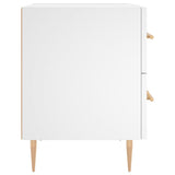Bedside Cabinet White 40x35x47.5 cm Engineered Wood
