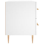 Bedside Cabinet White 40x35x47.5 cm Engineered Wood