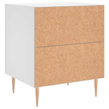 Bedside Cabinet White 40x35x47.5 cm Engineered Wood