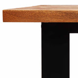 Dining Table with Live Edge 200x90x75 cm Solid Wood Acacia - Low Angle