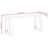Bench with Live Edge 110 cm Solid Wood Acacia - Extra Image